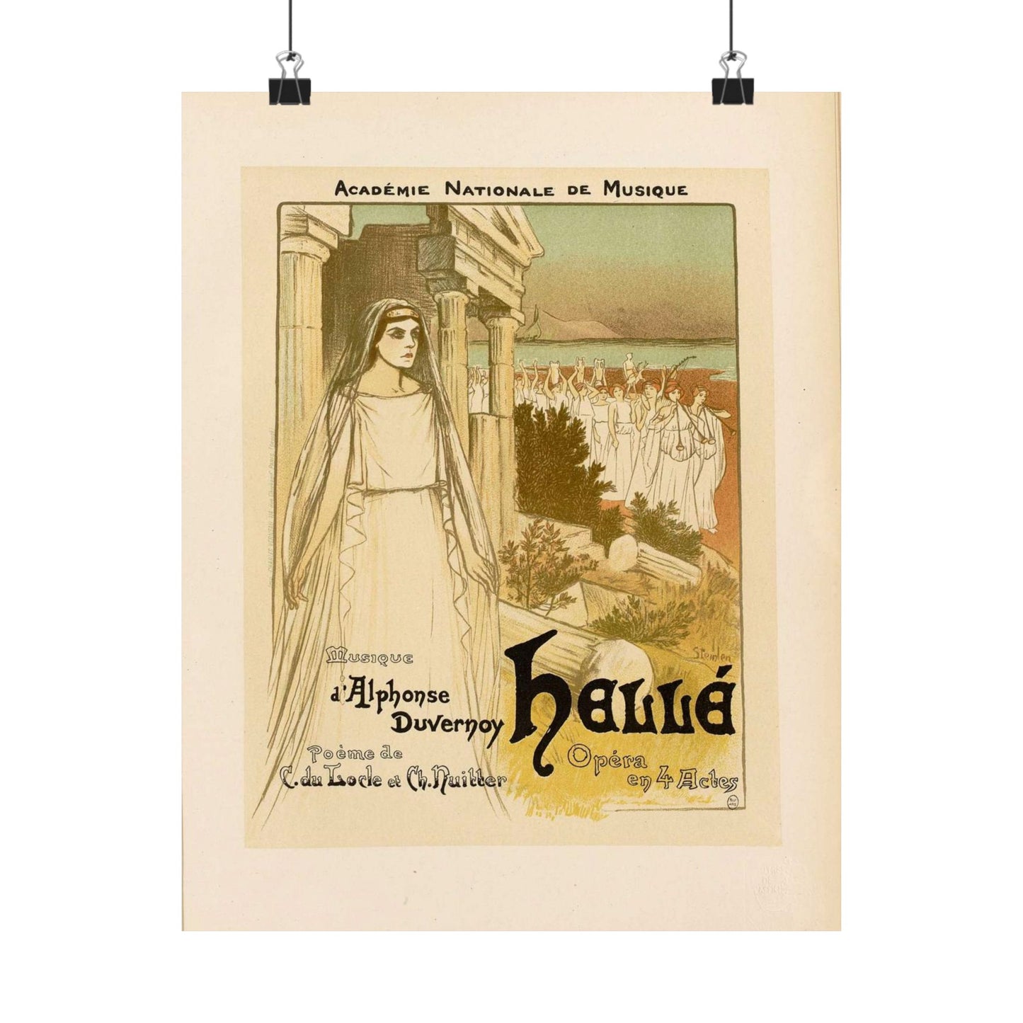 Maîtres de l'affiche V 1 - Pl 34 - Steinlen High Quality Matte Wall Art Poster for Home, Office, Classroom