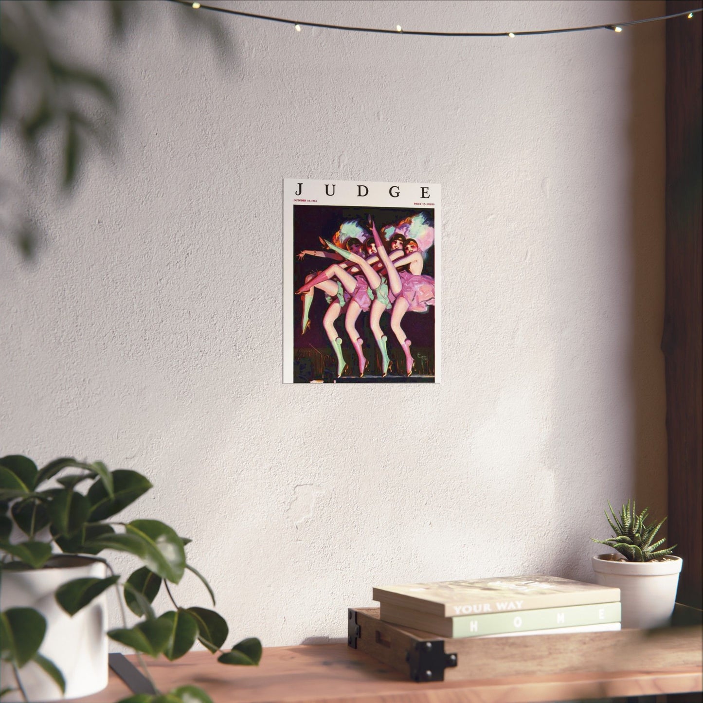 JudgeMagazine18Oct1924 - Art Deco public domain image High Quality Matte Wall Art Poster for Home, Office, Classroom