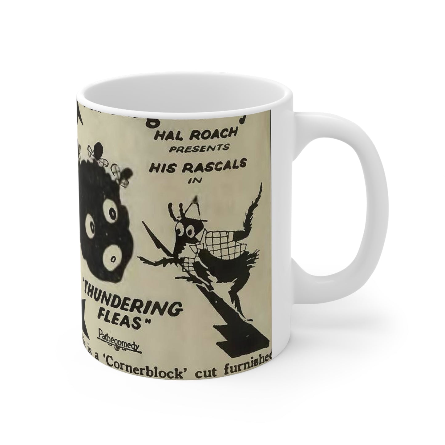 "Thundering Fleas" an Our Gang Comedy ad in The Film Daily, Jul-Dec 1926 (page 10 crop) Beautiful Novelty Ceramic Coffee Mug 11oz