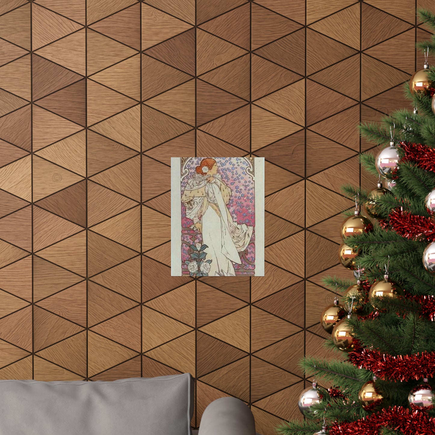 Affiche pour le Théâtre de la Renaissance, "la Dame aux Camélias". High Quality Matte Wall Art Poster for Home, Office, Classroom