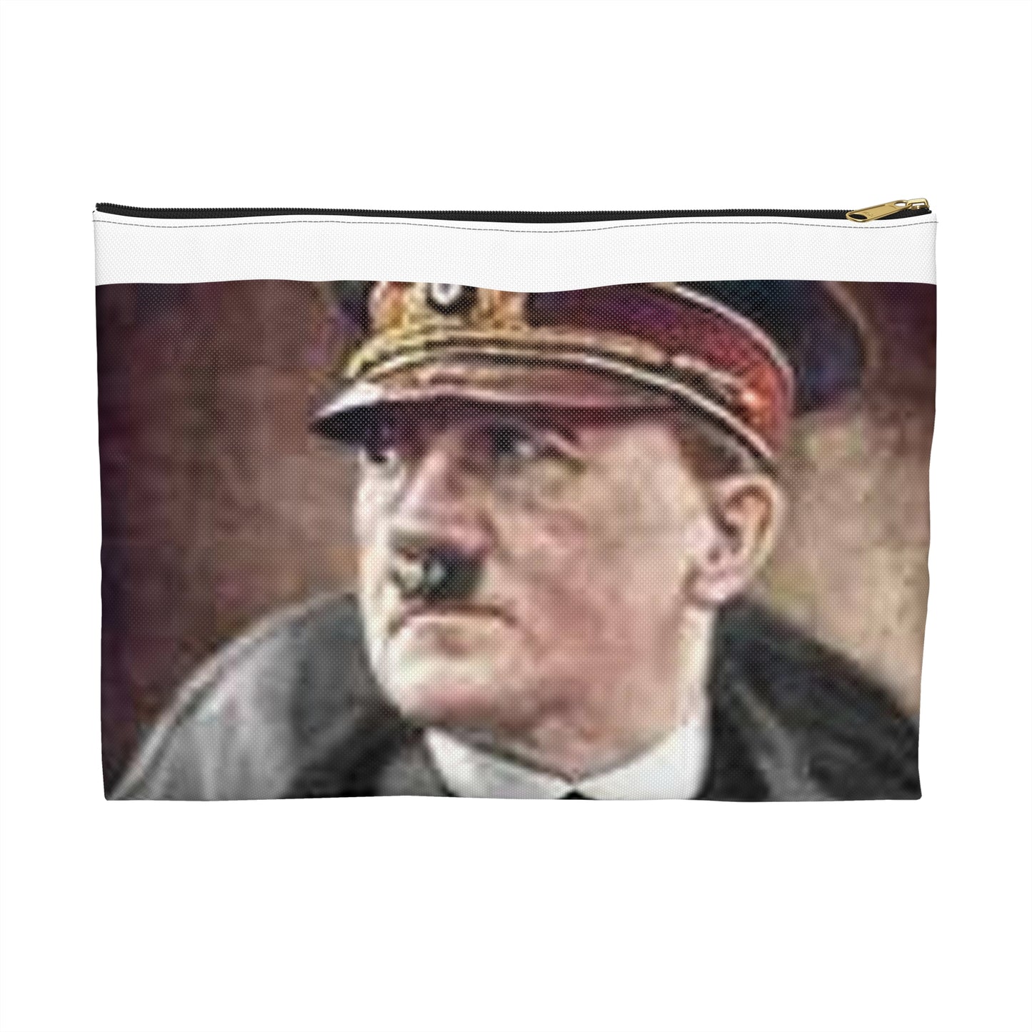 Gitler-vizvolitel - Art Deco public domain image Large Organizer Pouch with Black Zipper