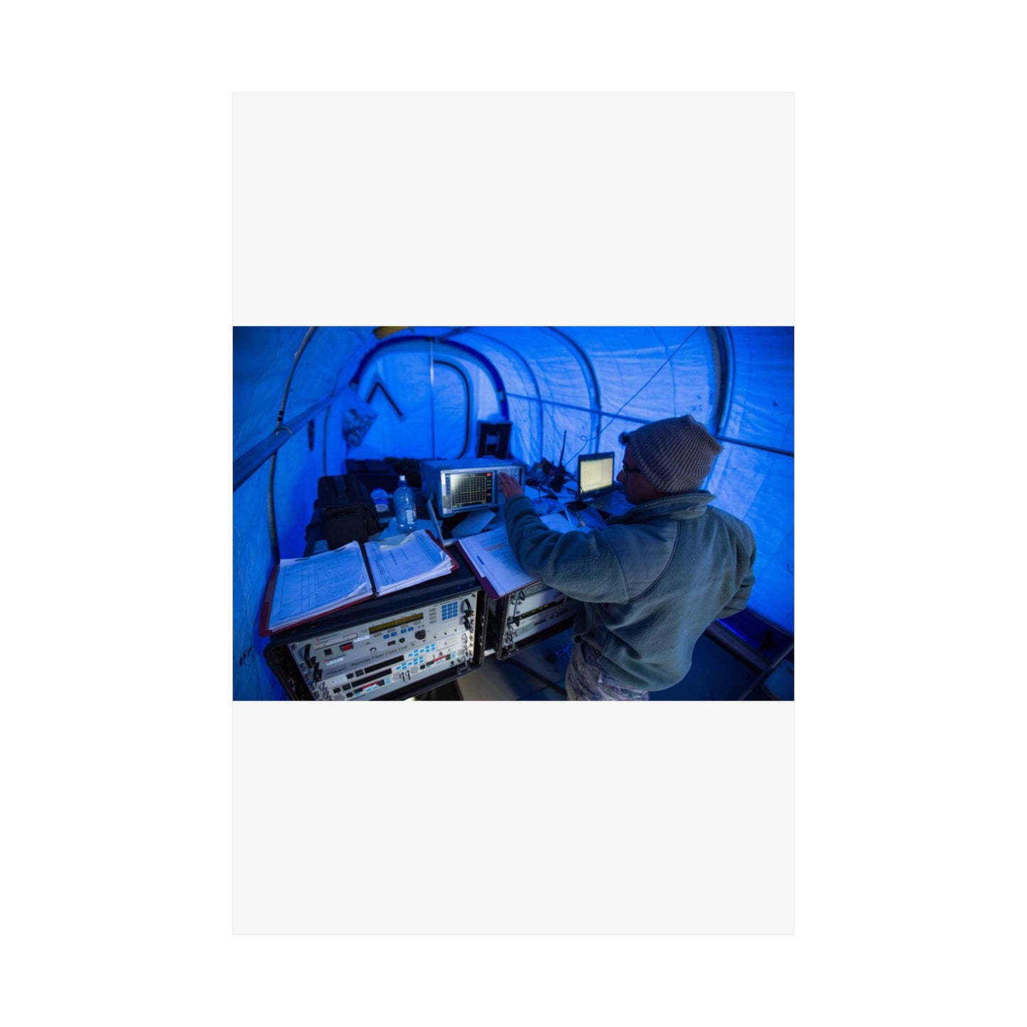 U.S. Air Force Staff Sgt. Titus Poulose of the 263rd High Quality Matte Wall Art Poster for Home, Office, Classroom