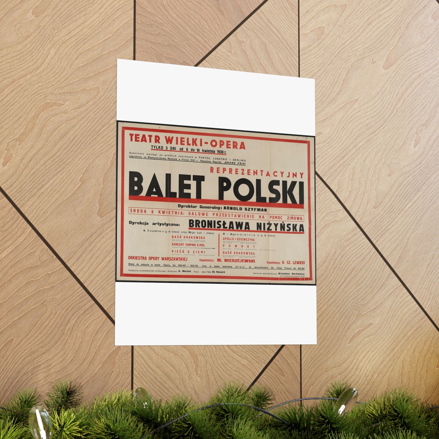 Balet Polski [2] High Quality Matte Wall Art Poster for Home, Office, Classroom