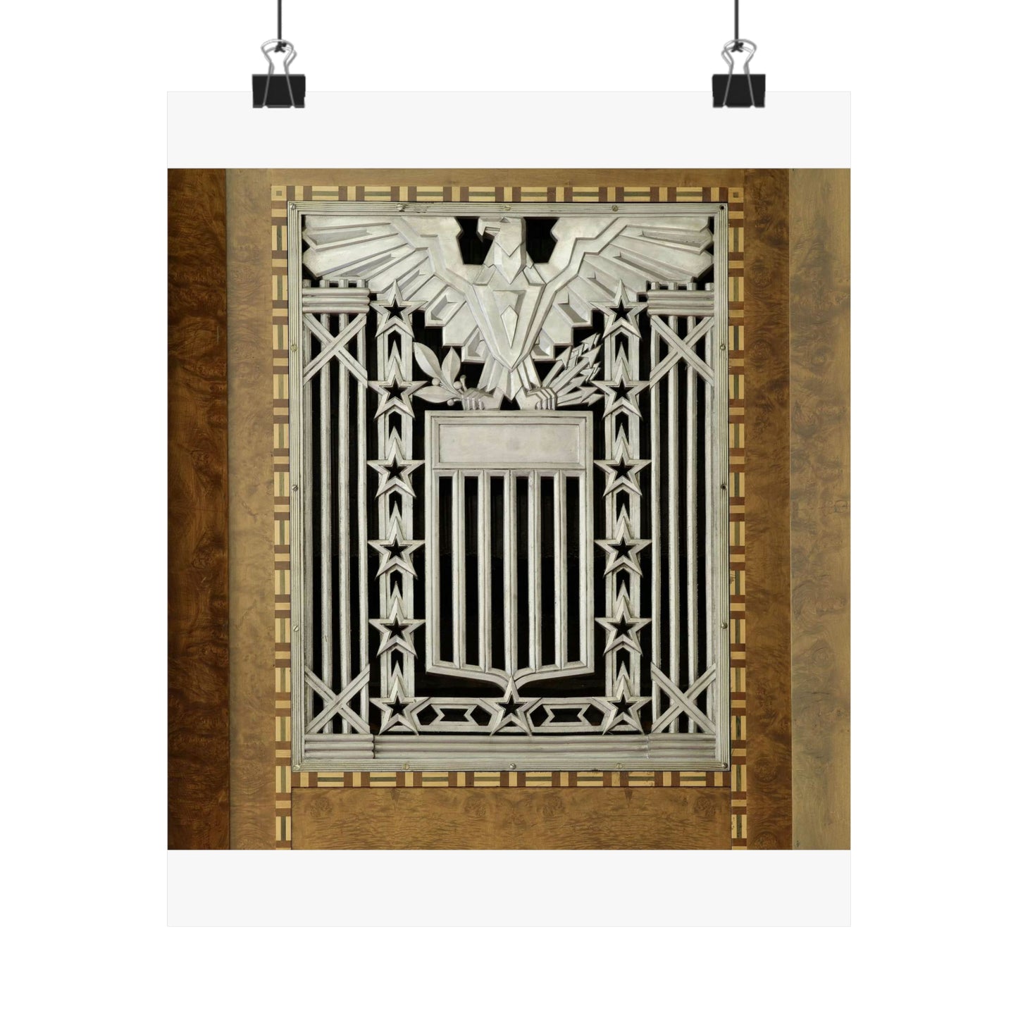 Interior grill detail, James T. Foley U.S. Post Office and Courthouse, Albany, New York High Quality Matte Wall Art Poster for Home, Office, Classroom