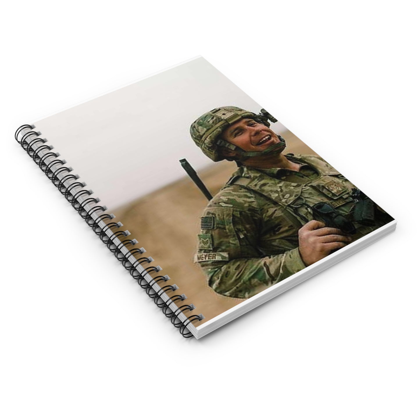 U.S. Air Force Staff Sgt. Andrew Meyer, 821st Contingency Spiral Bound Ruled Notebook with Printed Cover