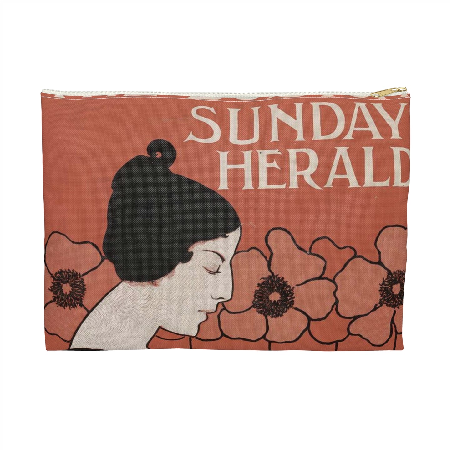 The Boston Sunday Hearld - ladies want it Feb. 24 / Boston Eng. Co. ; E. Reed. Large Organizer Pouch with Black Zipper