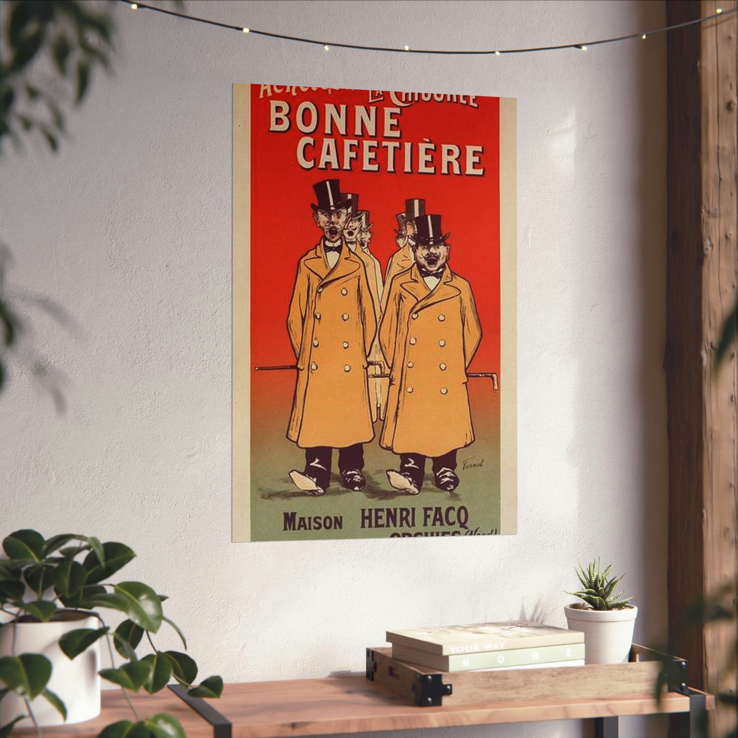 Affiche pour la "Chicorée Bonne Cafetière". High Quality Matte Wall Art Poster for Home, Office, Classroom