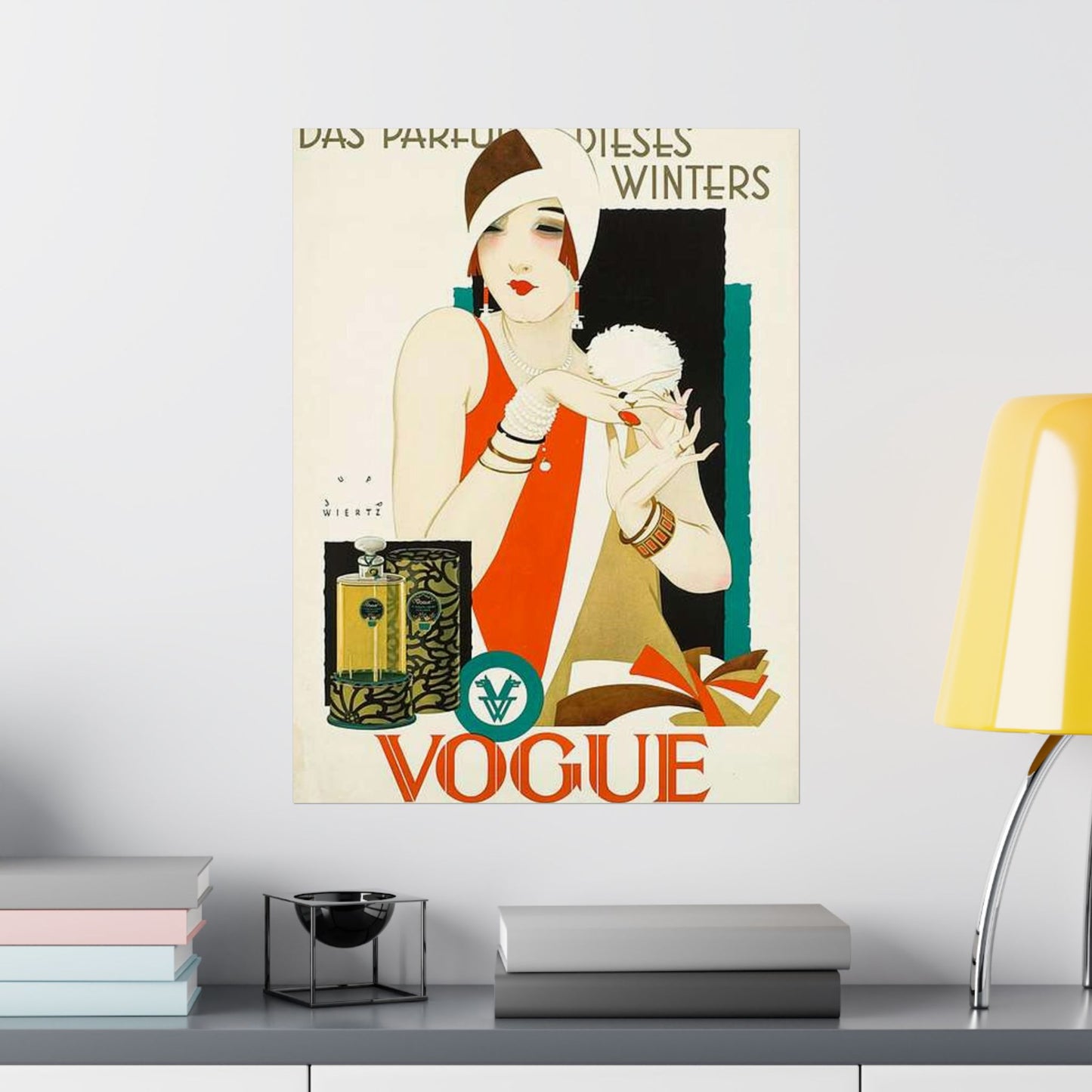 1926 1927 circa Jupp Wiertz Plakat Das Parfüm dieses Winters - Vogue, Firma F. Wolff & Sohn, Karlsruhe High Quality Matte Wall Art Poster for Home, Office, Classroom