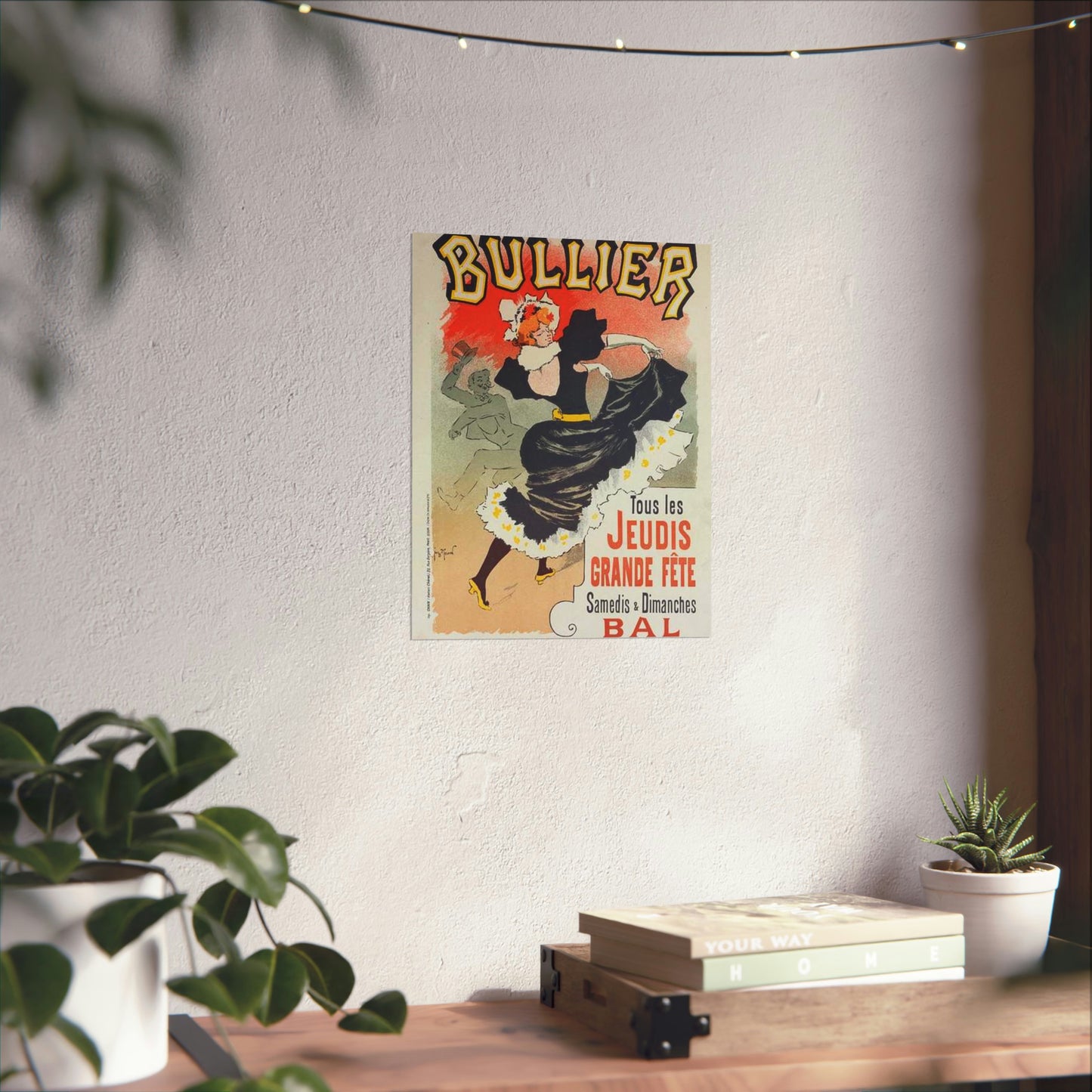 Affiche pour le "Bal Bullier".. Public domain reproduction. High Quality Matte Wall Art Poster for Home, Office, Classroom