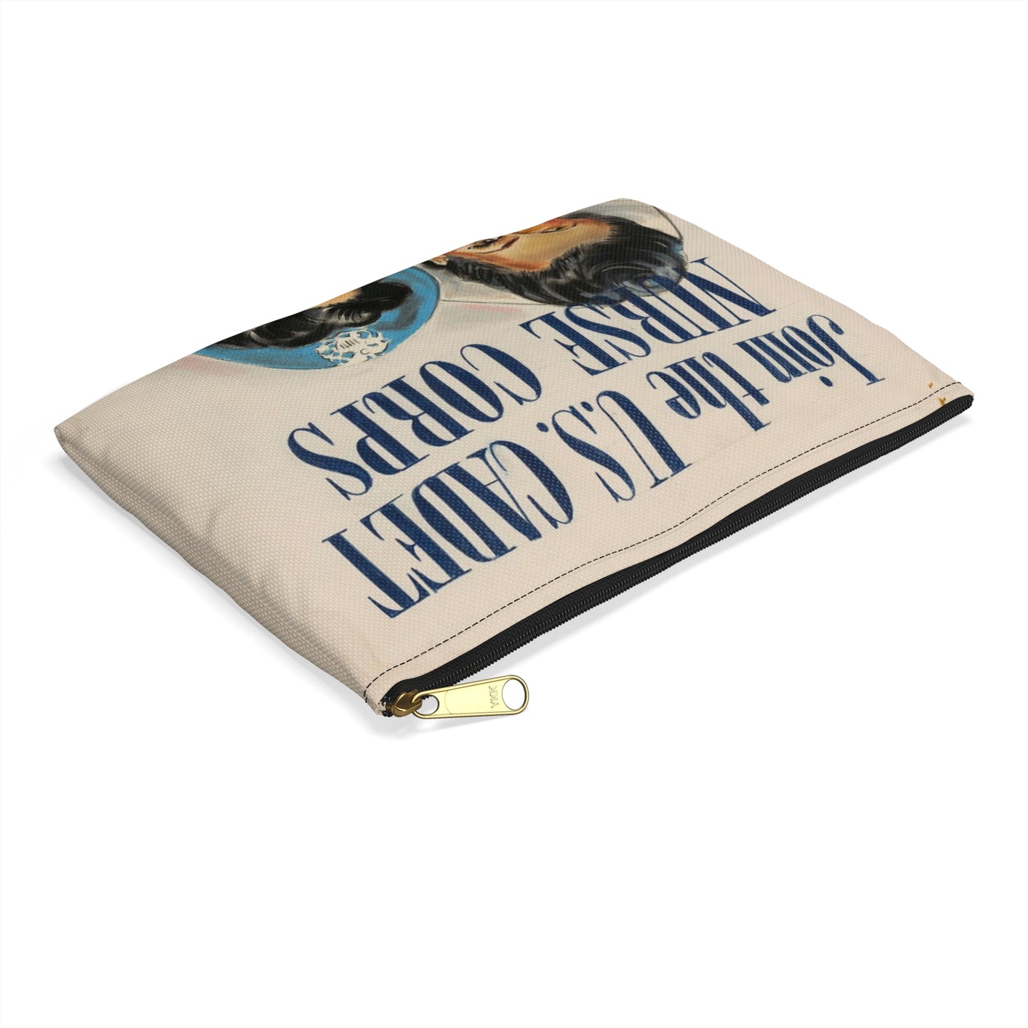 Join the U.S. Cadet Nurse Corps Large Organizer Pouch with Black Zipper