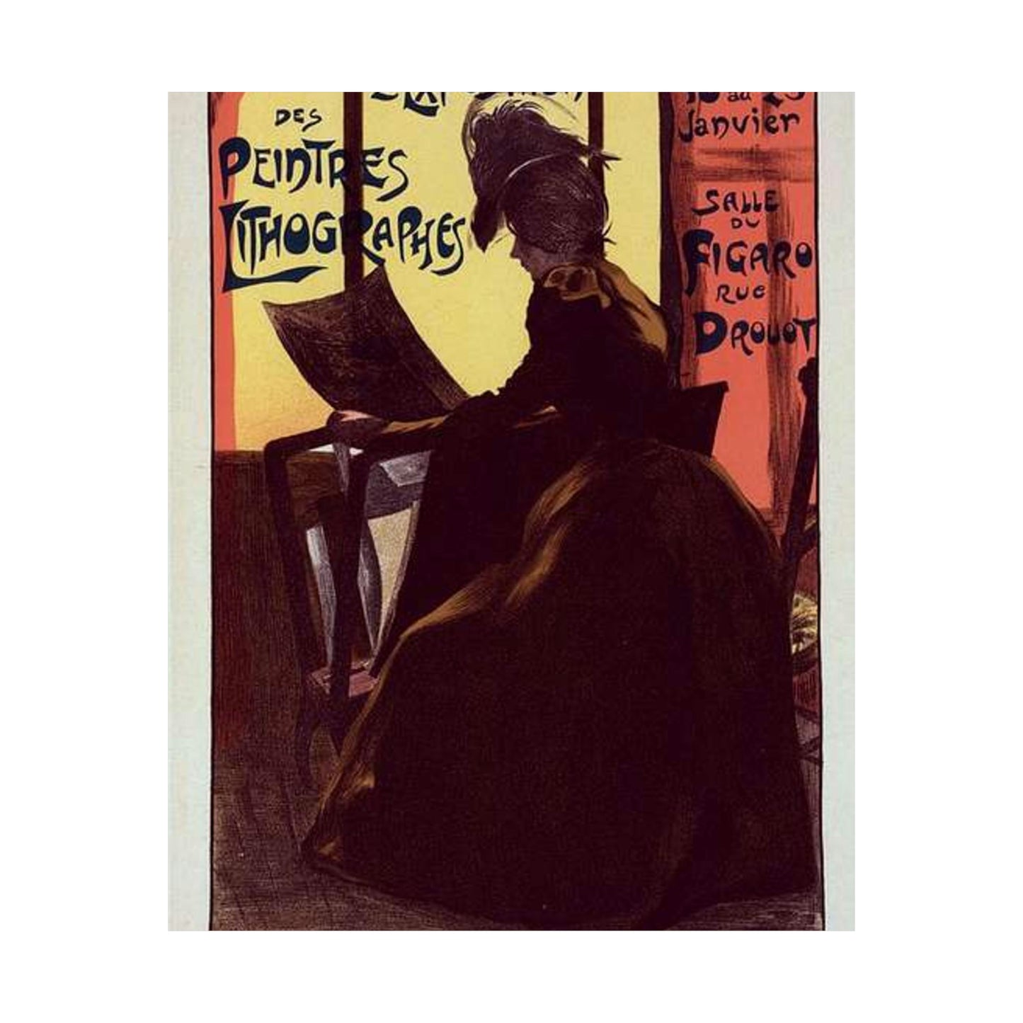 Affiche pour la "2e Exposition des Peintres-Lithographes". High Quality Matte Wall Art Poster for Home, Office, Classroom