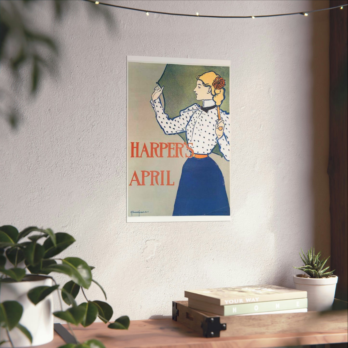 Edward Penfield, Harper's April High Quality Matte Wall Art Poster for Home, Office, Classroom