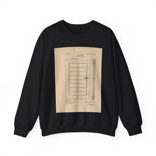 Patent Drawing of Engine - for a Window Blind Public domain  image Black Heavy Blend Adult Crew Neck SweatShirt