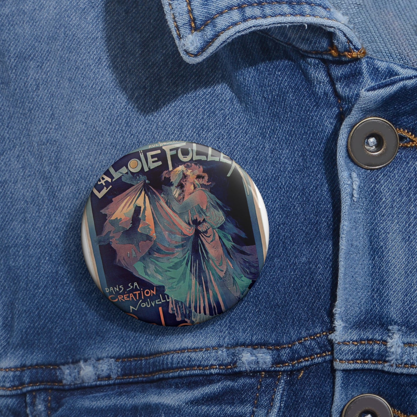 Georges de Feure - Affiche Loie Fuller Pin Buttons with Crisp Design