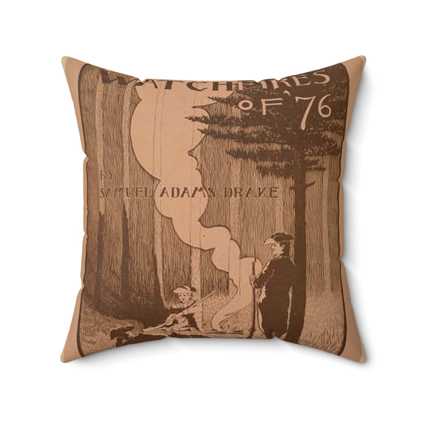 The watchfires of '76., Art Nouveau Poster Decorative Accent Square Pillow