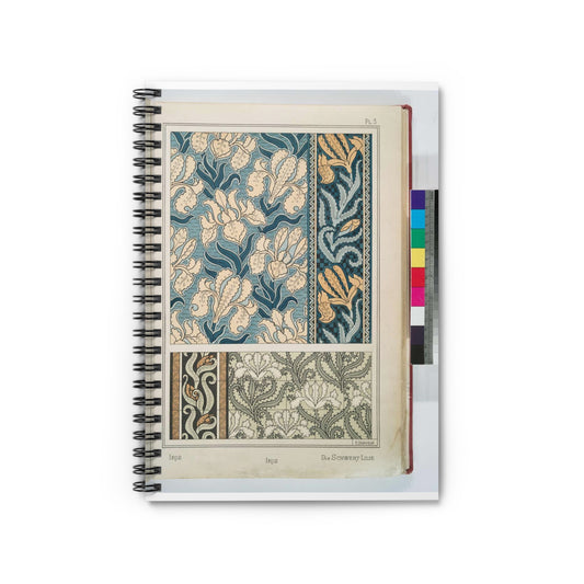Iris, E. Hervegh. Eugene Grasset, compiler Spiral Bound Ruled Notebook with Printed Cover