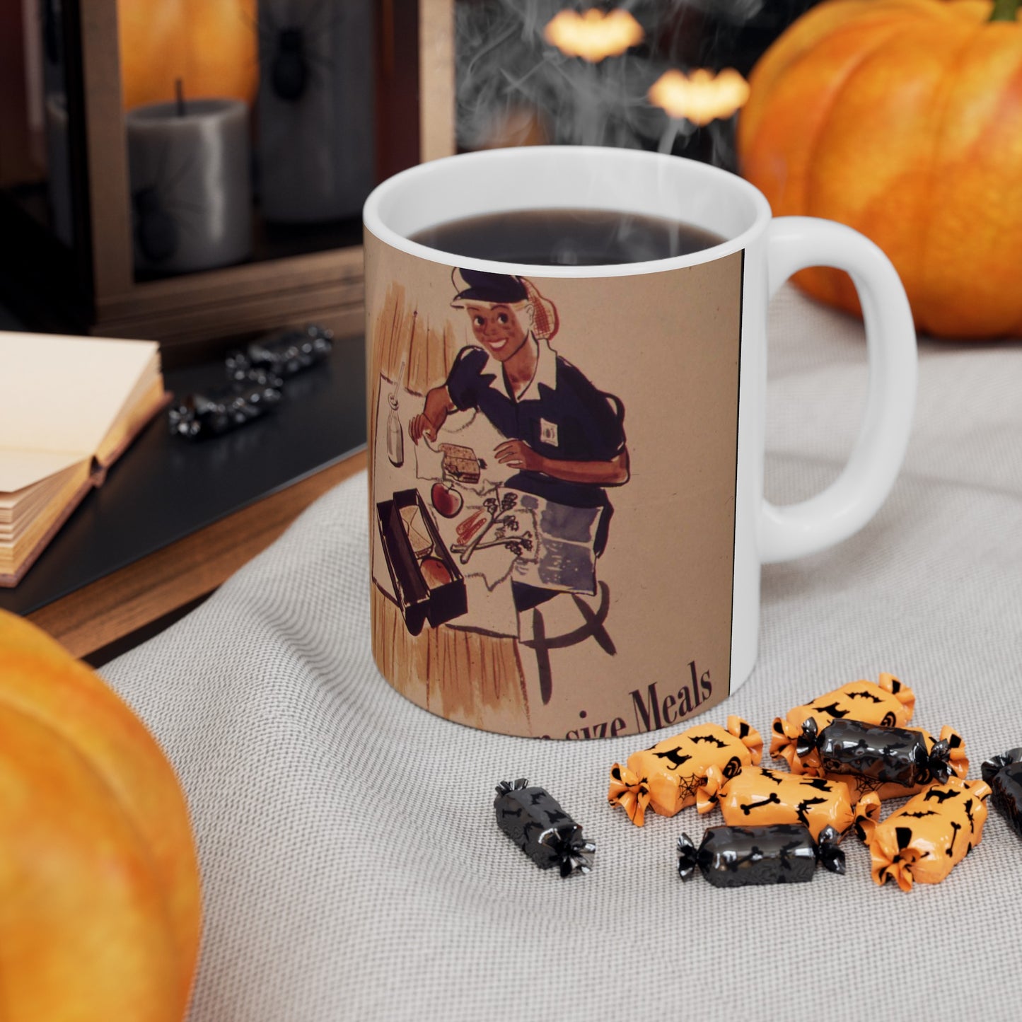 "Jenny on the job - Eats man sized meals" - NARA - 514683 Beautiful Novelty Ceramic Coffee Mug 11oz