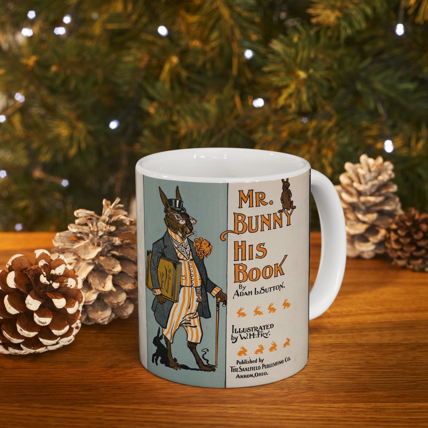 Mr. Bunny, his book by Adam L. Sutton Beautiful Novelty Ceramic Coffee Mug 11oz