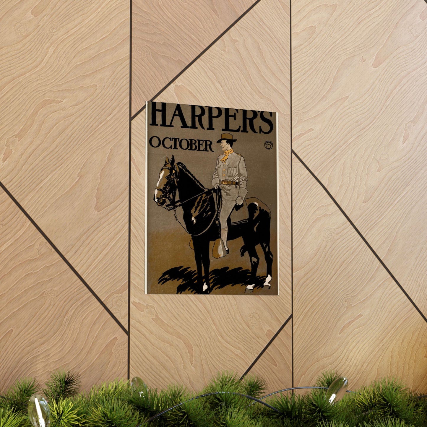 Edward Penfield - Edward Penfield, Harper's October High Quality Matte Wall Art Poster for Home, Office, Classroom