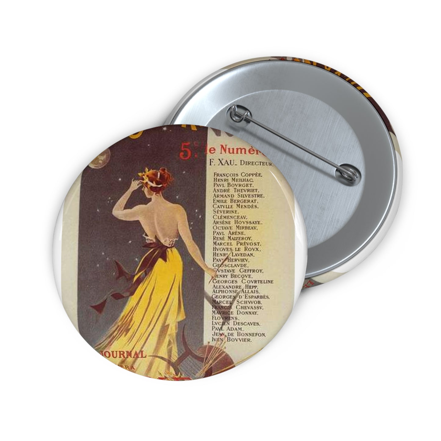 Affiche pour annoncer la publication de "Rome" dans Le Journal. Pin Buttons with Crisp Design