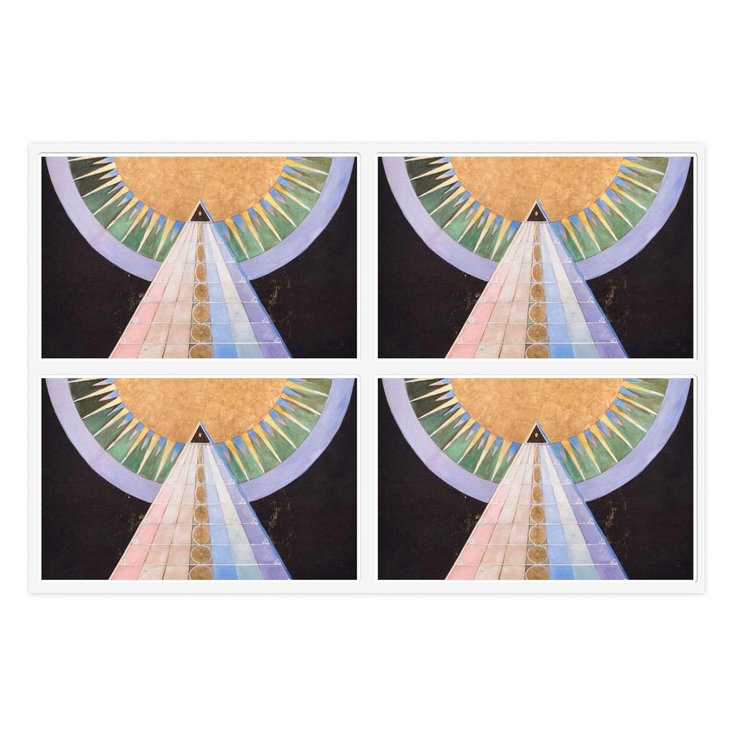 Hilma af Klint - Altarpiece No. 1 Group X (13919) Laminated UV Protective Vinyl Stickers