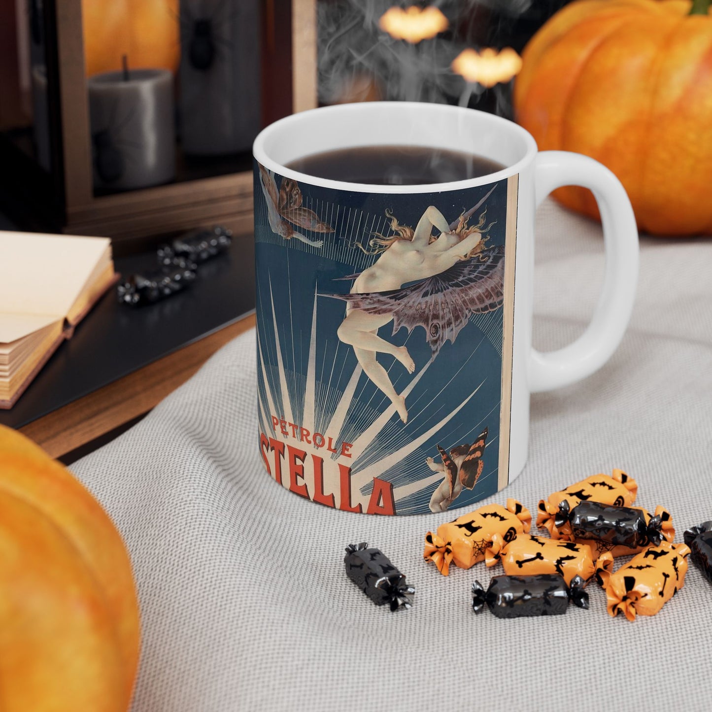 Pétrole Stella, livraisons en bidons plombés de 5 & 2 litres / H. Gray. Beautiful Novelty Ceramic Coffee Mug 11oz