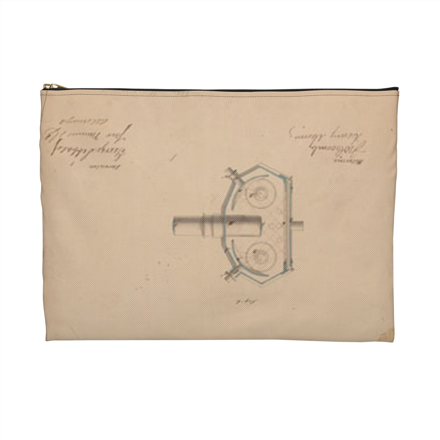 Patent drawing - Drawing of Improvement in Magic Lanterns Public domain  image Large Organizer Pouch with Black Zipper