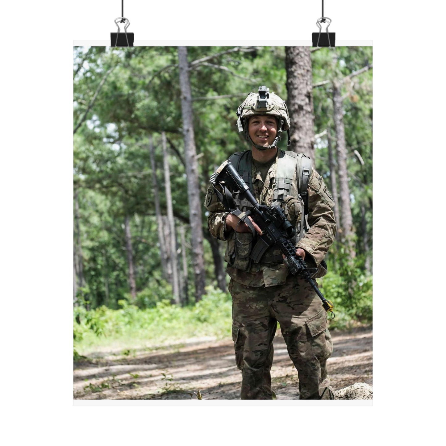 1st Lt. Jamieson Barnes an officer with Headquarters, High Quality Matte Wall Art Poster for Home, Office, Classroom