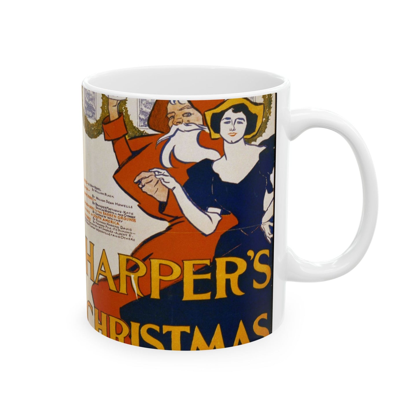 Edward Penfield - Harper's [for] Christmas, Art Nouveau Poster Beautiful Novelty Ceramic Coffee Mug 11oz