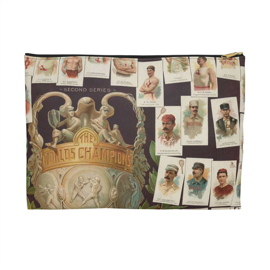 Allen & Ginter. Richmond, Virginia Richmond straight cut no. 1 cigarettes Virginia brights. The worlds champions second series Large Organizer Pouch with Black Zipper