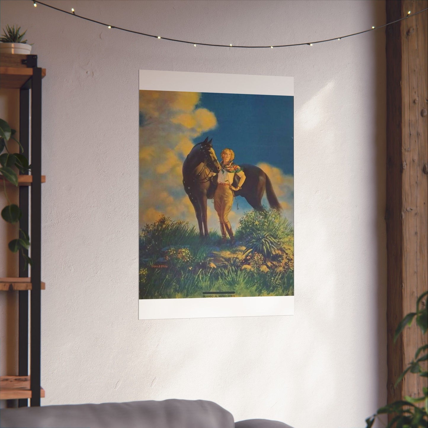 Top of the World, or, Dejando al Munro Atras, painting by Edward Mason Eggleston High Quality Matte Wall Art Poster for Home, Office, Classroom