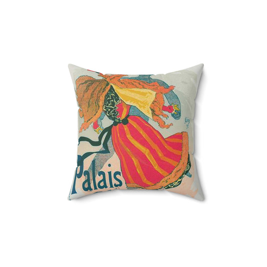 Nouvelle affiche pour le "Palais de Glace". Decorative Accent Square Pillow