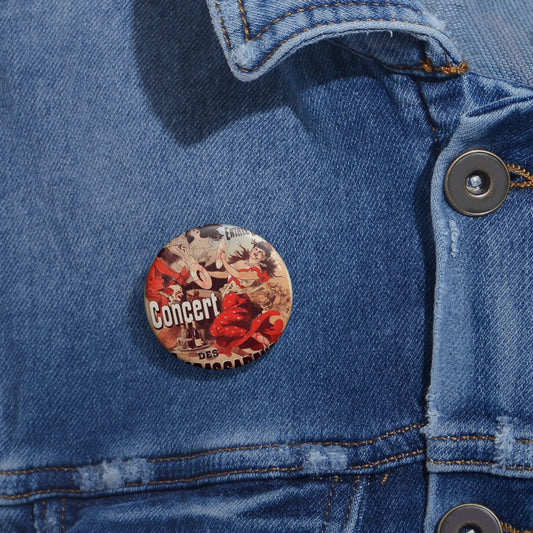 Affiche pour le "Concert des Ambassadeurs". Pin Buttons with Crisp Design