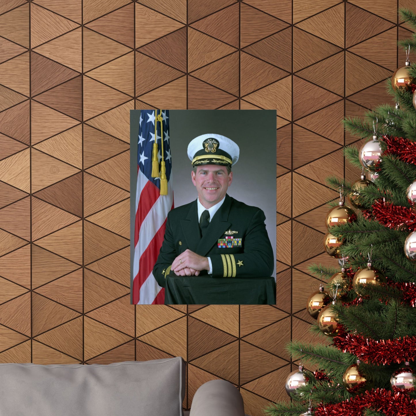 Commander Theodore J. Hoffman, USN High Quality Matte Wall Art Poster for Home, Office, Classroom