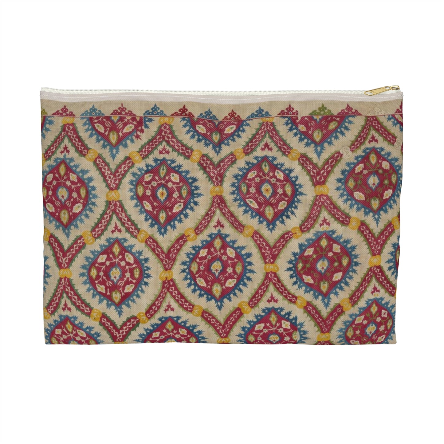 Turkish Cover, 15th century - Public domain dedication image Large Organizer Pouch with Black Zipper