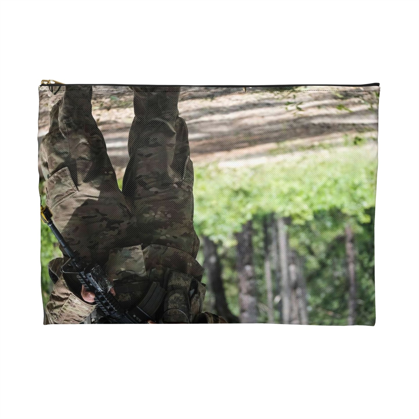 1st Lt. Jamieson Barnes an officer with Headquarters, Large Organizer Pouch with Black Zipper