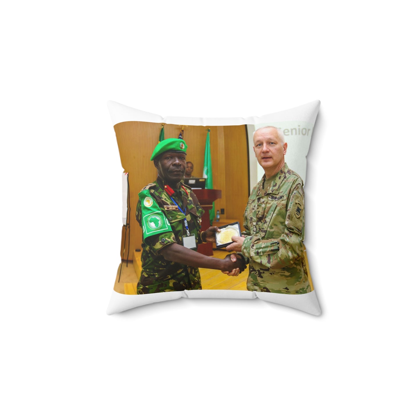 Brig. Gen. Jon Jensen, U.S. Army Africa deputy commander, Decorative Accent Square Pillow