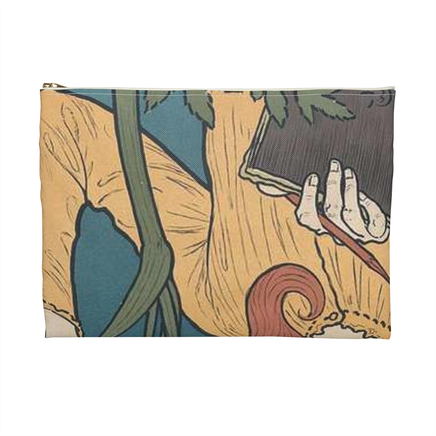 Affiche pour l' "Exposition E. Grasset" au Salon des Cent. Large Organizer Pouch with Black Zipper