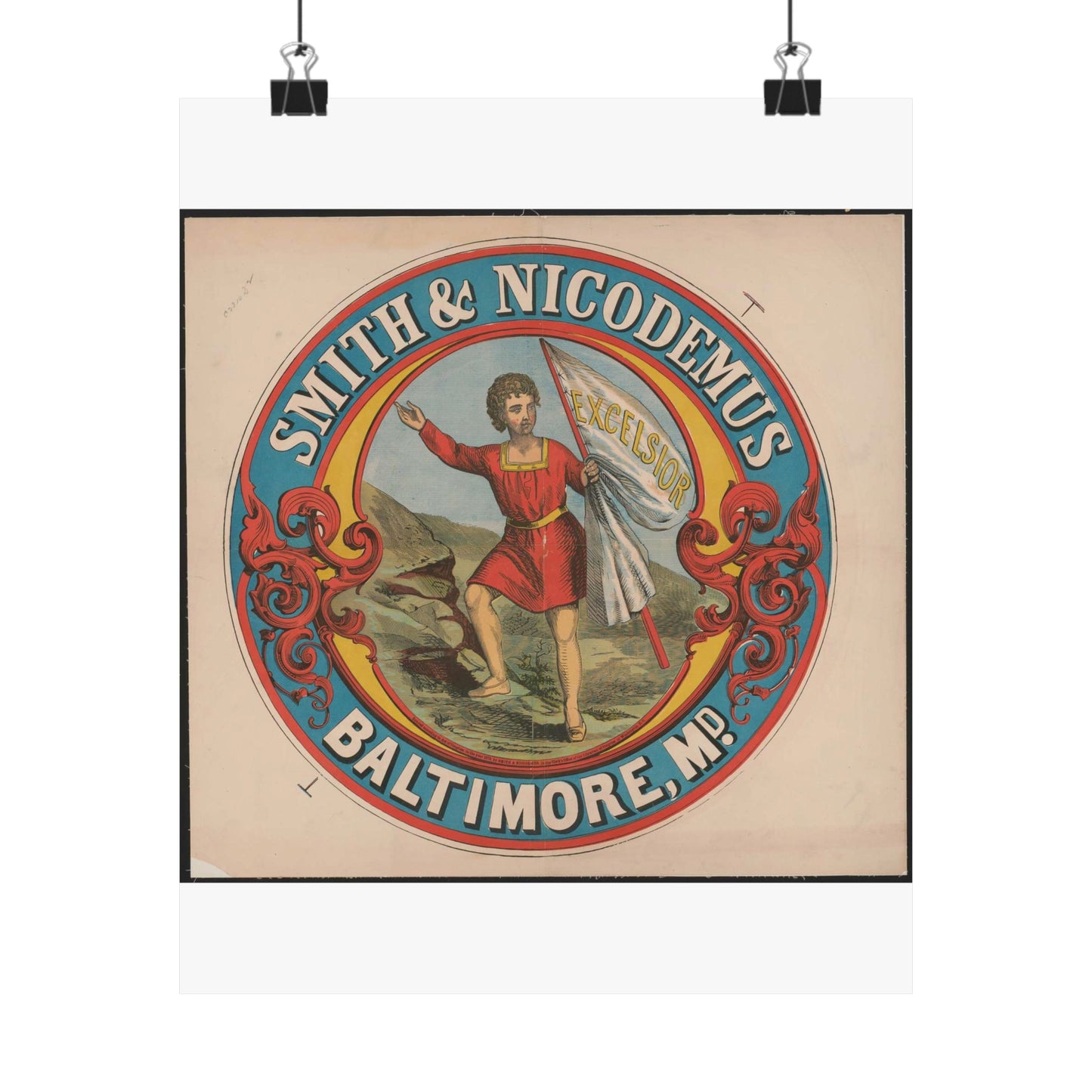 Smith & Nicodemus, Baltimore, MD High Quality Matte Wall Art Poster for Home, Office, Classroom