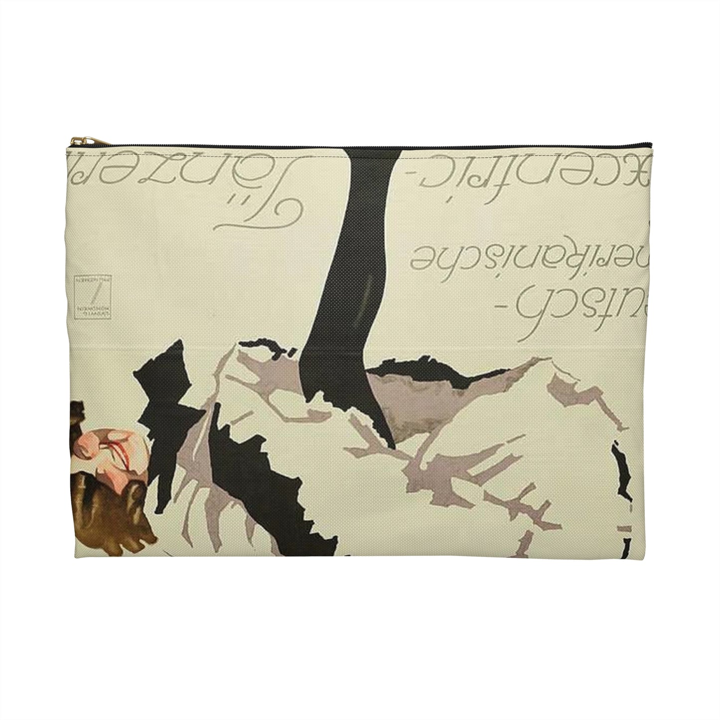 Kitty Starling - deutsch-amerikanische Excentric-Tänzerin, 1914 Large Organizer Pouch with Black Zipper