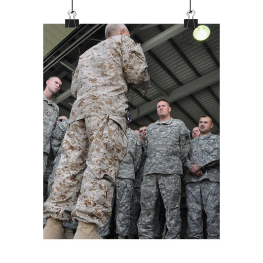 U.S. Navy Vice Adm. Mike LeFever, commander of the High Quality Matte Wall Art Poster for Home, Office, Classroom