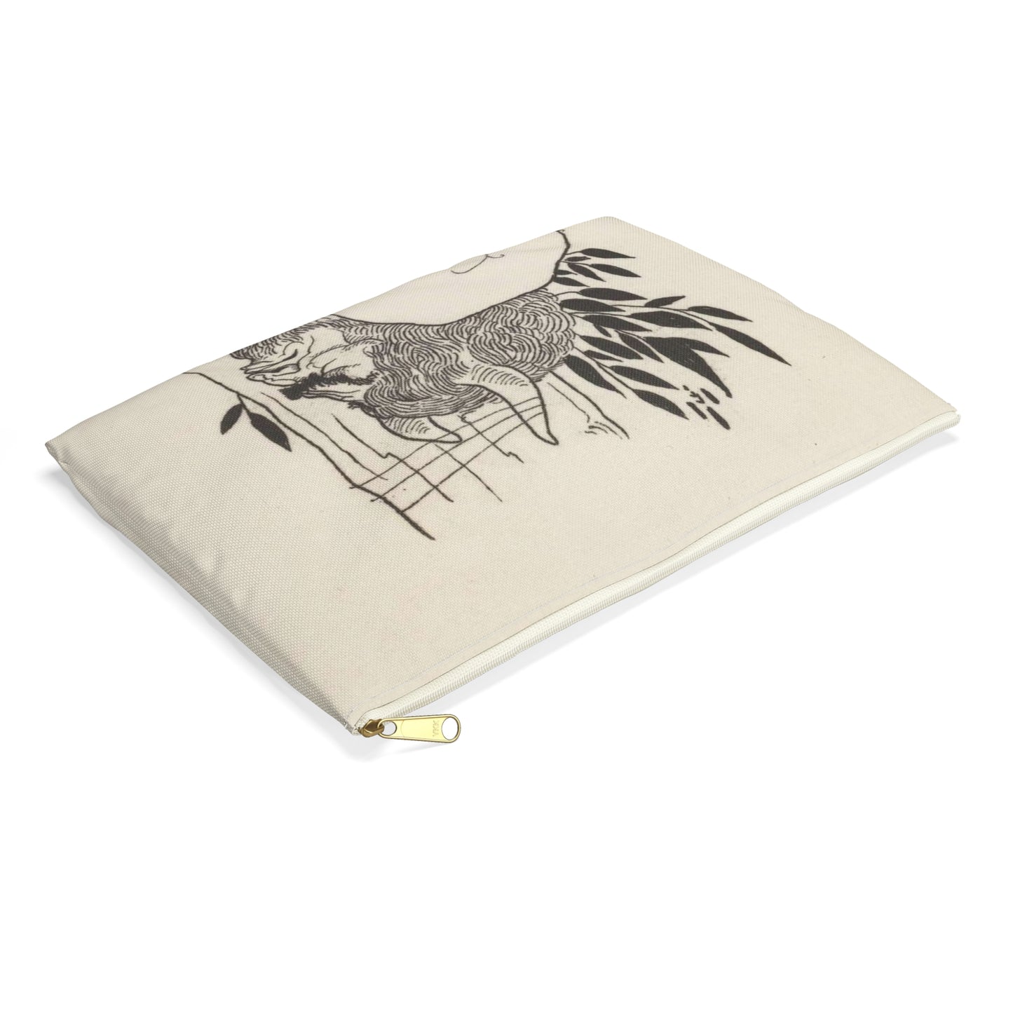 Grotesques by Aubrey Beardsley. Facsimile Platinum Prints by Frederick H. Evans from the Twelve Original Drawings in His Collection with a Portrait Frontispiece MET DP366708 Large Organizer Pouch with Black Zipper