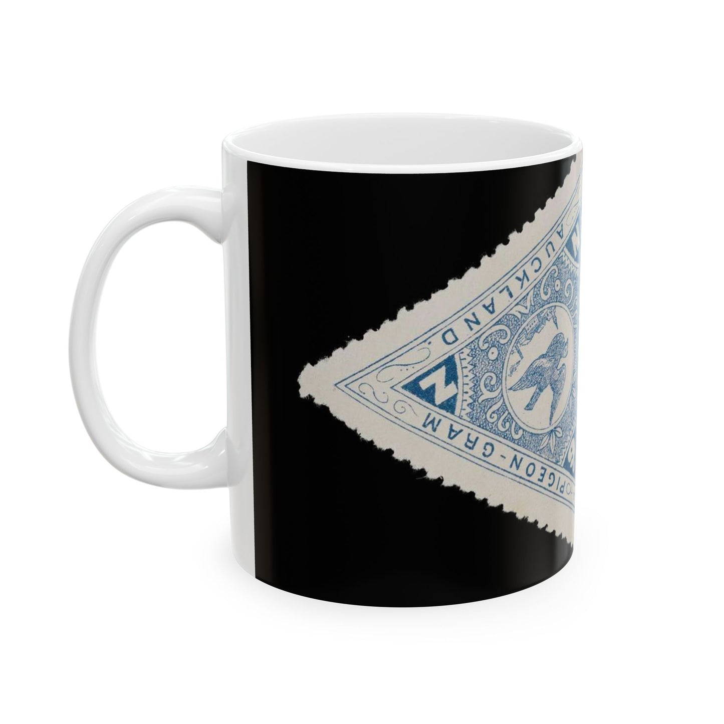 Great Barrier Pigeongram Agency six penny stamp Beautiful Novelty Ceramic Coffee Mug 11oz