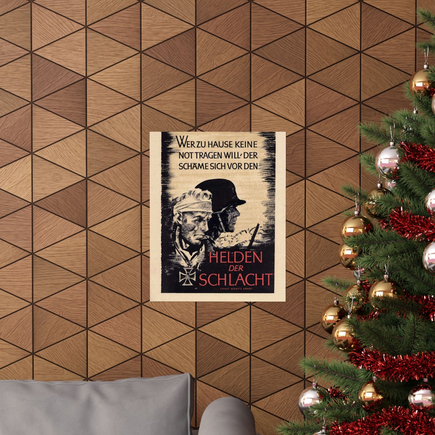 Wochenspruch der NSDAP 16 August 1942 High Quality Matte Wall Art Poster for Home, Office, Classroom