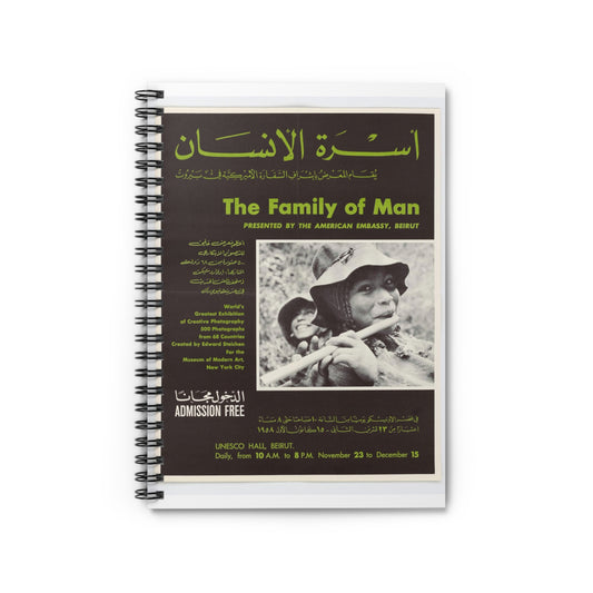 Poster: The Family of Man - Public domain portrait print Spiral Bound Ruled Notebook with Printed Cover