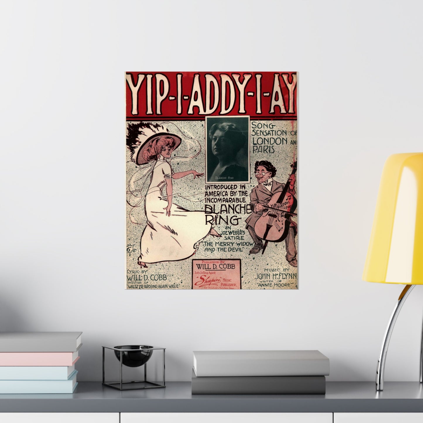 Yip I addy I ay! - Public domain American sheet music High Quality Matte Wall Art Poster for Home, Office, Classroom