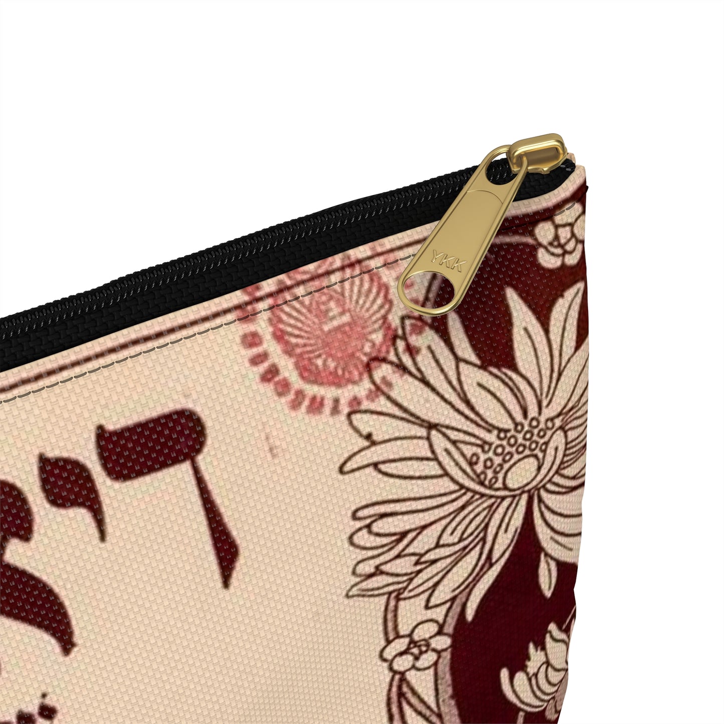 Die mechuteneste and Zu di serbator, Yiddish-American song Large Organizer Pouch with Black Zipper