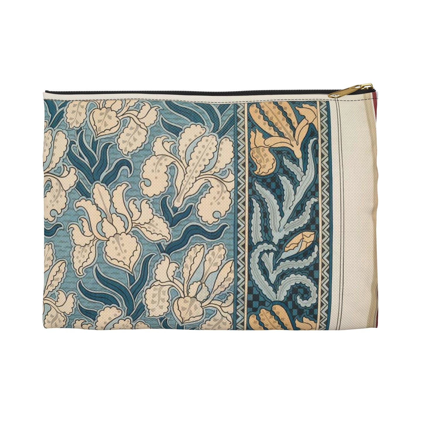 Iris, E. Hervegh. Eugene Grasset, compiler Large Organizer Pouch with Black Zipper