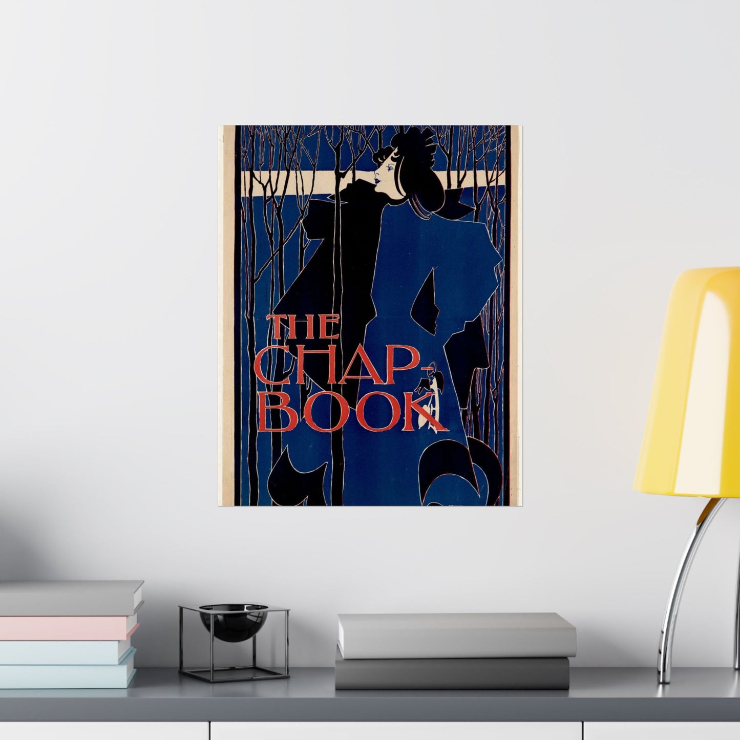 Will Bradley - The chap-book - Art nouveau public domain poster High Quality Matte Wall Art Poster for Home, Office, Classroom