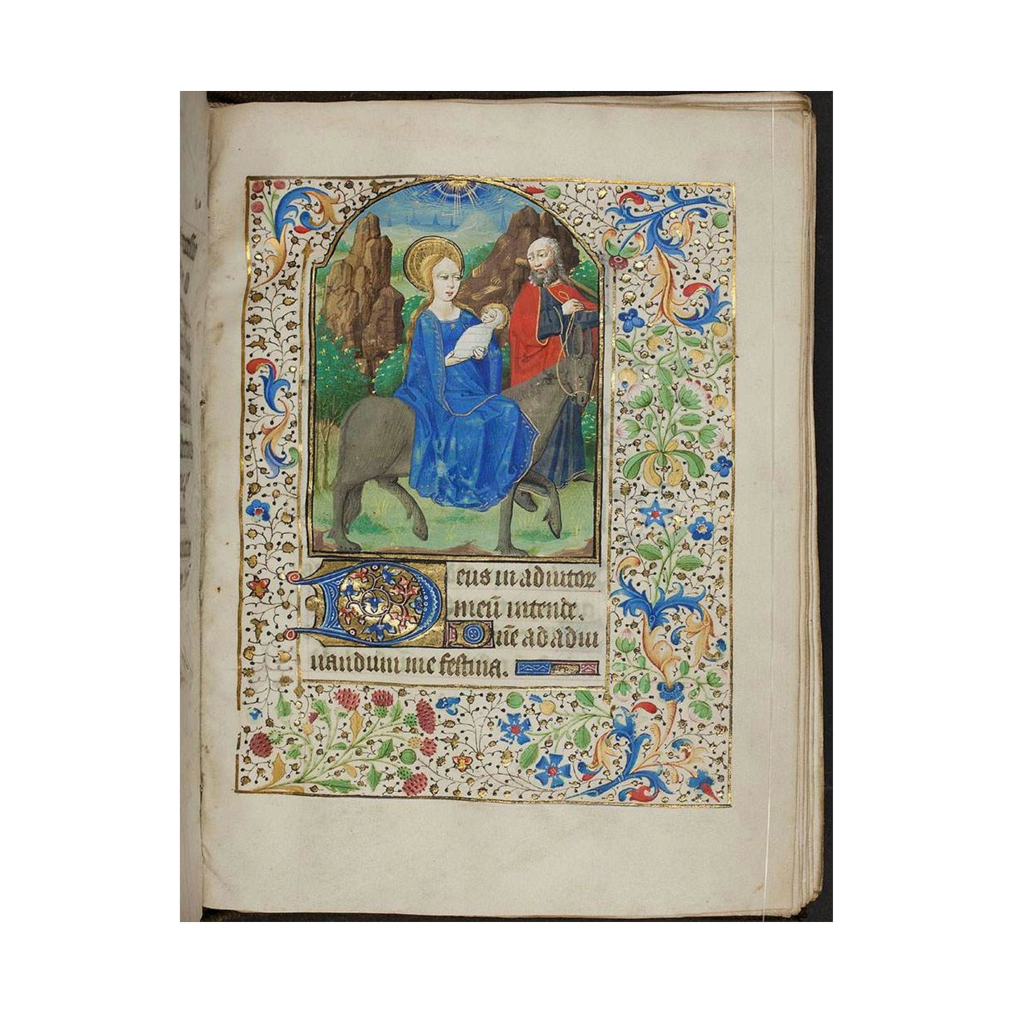 Book of Hours, f.73, (184 x 133 mm), 15th century, Alexander Turnbull Library, MSR-02. (6046619365) High Quality Matte Wall Art Poster for Home, Office, Classroom